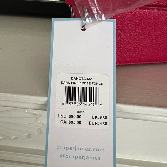 NWT Draper James Dark Pink Dakota Bag - Picture 5 of 5